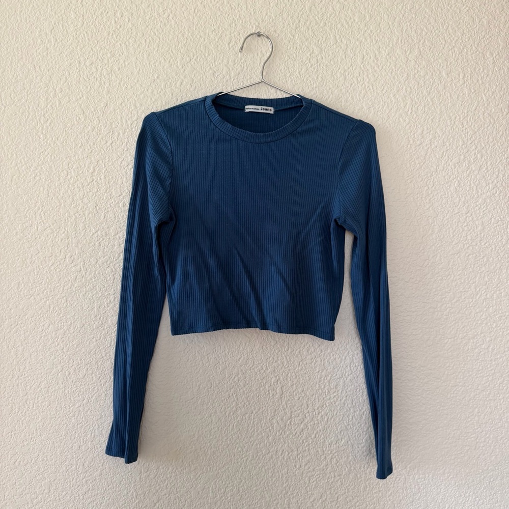 Reformation hailey ribbed top